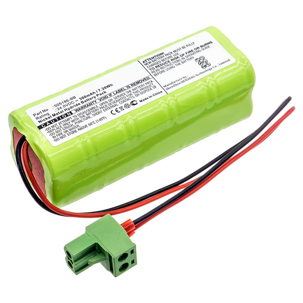 Synergy Digital Door Lock Battery - 24V 300mAh Ni-MH Ultra High Capacity Replacement for Besam 505186-BB - Compatible with Besam Automatic Door Opening EMC Locks - Perfect for Commercial Buildings, Offices, and Smart Home Security Systems