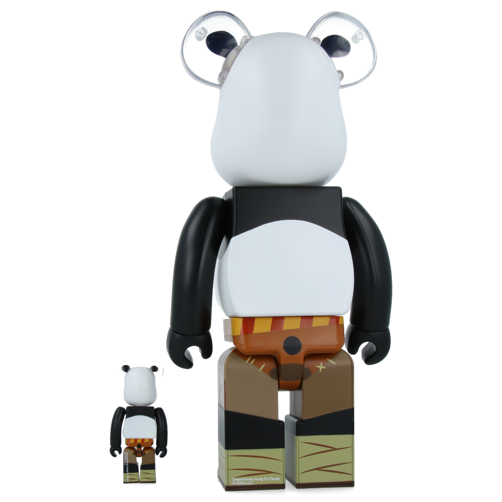 400% & 100% Bearbrick Kung Fu Panda Collectible Vinyl Art Toy - Perfect for Anime Fans, Home Decor & Gift Giving