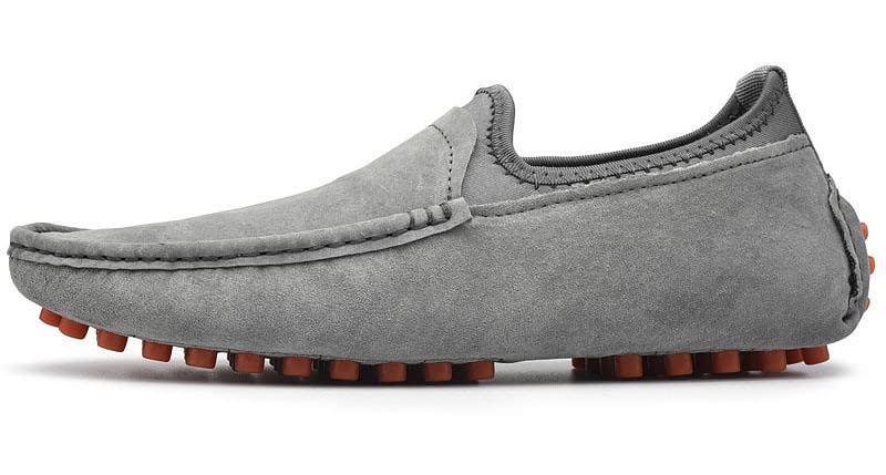 Santimon Men's Penny Loafers - Genuine Suede Slip-On Driving Moccasins - Casual Dress Boat Shoes for Work, Travel & Everyday Comfort