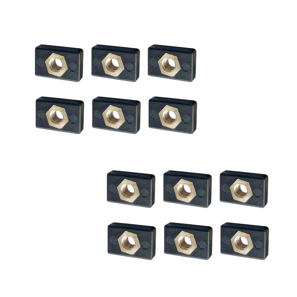 Tongina 12-Pack Kayak Canoe Rail Screw Nut Kit - Marine Grade Stainless Steel Boat Rail Hardware Fittings & Mounting Nuts for Kayaks, Canoes, and Small Boats - Perfect for Kayak Accessories Installation and Rail Mounting Upgrades