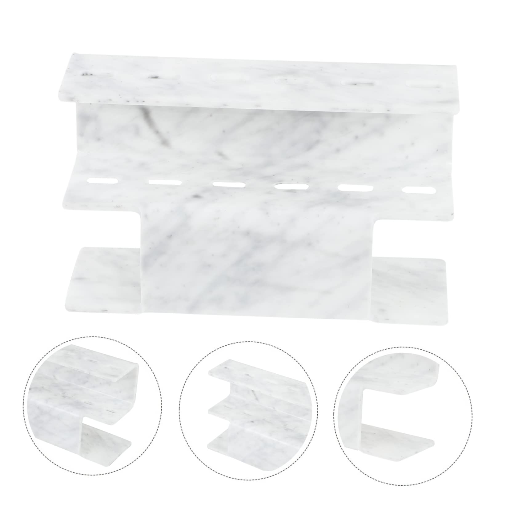 6-Pocket Acrylic Lash Tweezers Organizer Box - Salon Eyelash Extension Tool Storage Display Rack for Professional Makeup Artists | Perfect for Salon, Spa & Beauty Studio Organization
