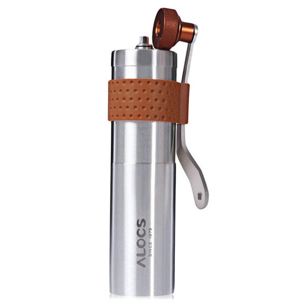 Premium Manual Coffee Grinder - Adjustable Ceramic Burr Mill, Portable Hand Crank Coffee Bean Grinder with Stainless Steel Body for Espresso, French Press & Travel Use