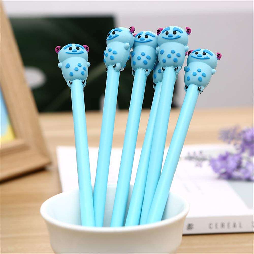 Cute Monster Shaped Gel Ink Pens - 5 Pack Fun Cartoon Writing Pens for Kids, Girls & Boys - School, Office & Art Supplies - Perfect for Note Taking, Journaling & Creative Projects