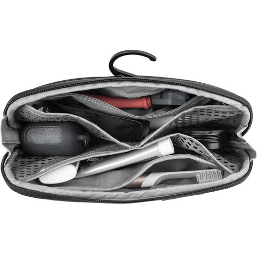 Peak Design Wash Pouch Small - Waterproof Travel Toiletry Bag for Men & Women - Compact Organizer for Cosmetics, Shaving Kit & Essentials - Perfect for Camping, Gym & Air Travel (Black)