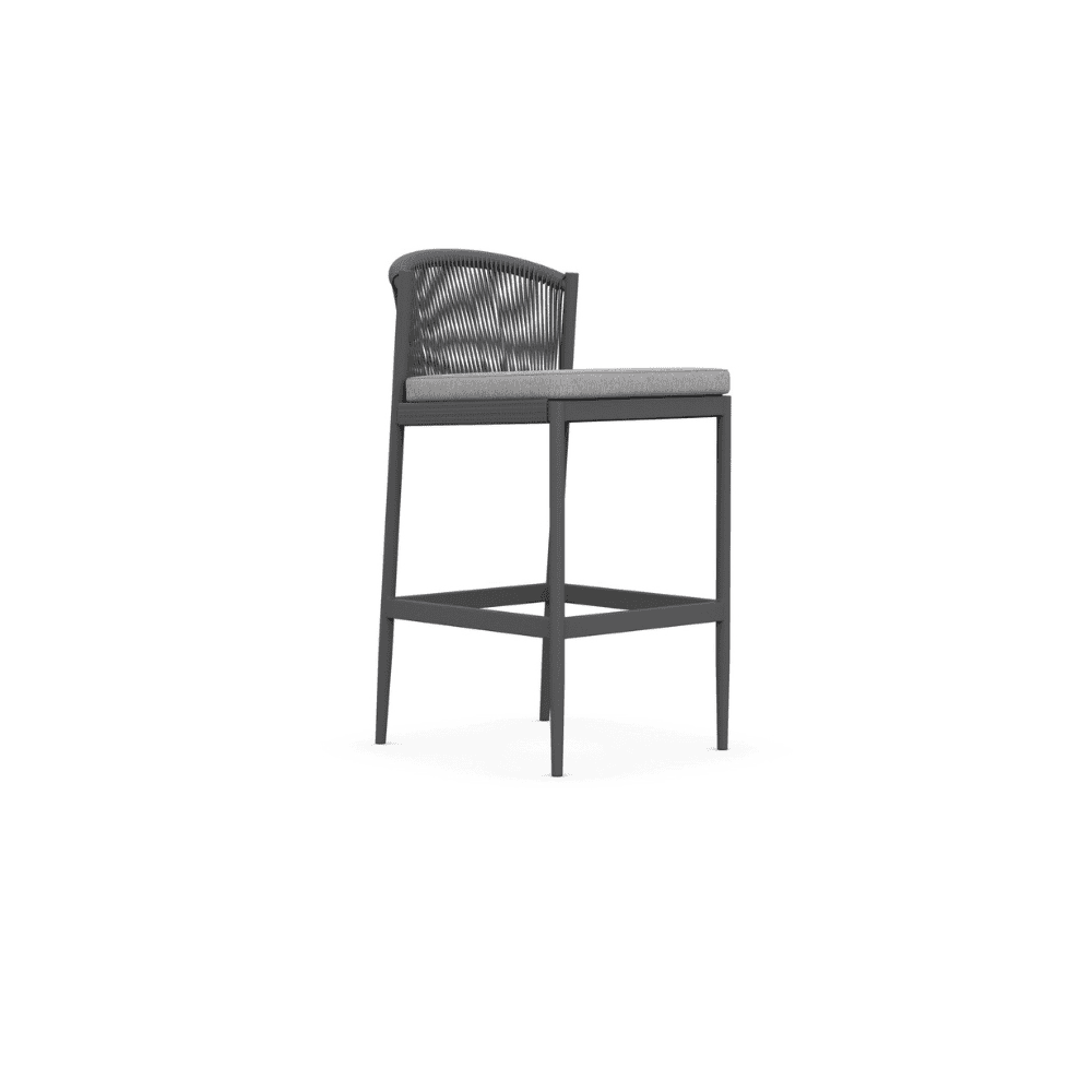 Premium Catalina Outdoor Bar Stool - Weather-Resistant Patio Bar Height Chair for Backyard, Poolside & Deck - Adjustable Height Counter Stool for Outdoor Entertaining