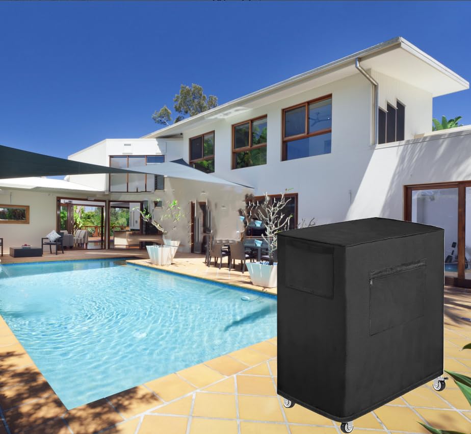 Waterproof Cover for Hessaire MC37M/MC37A/MC37V 3100 CFM Portable Evaporative Cooler - Outdoor Protection for Swamp Cooler, Air Conditioner - Perfect for Patio, Garage, and Backyard Use