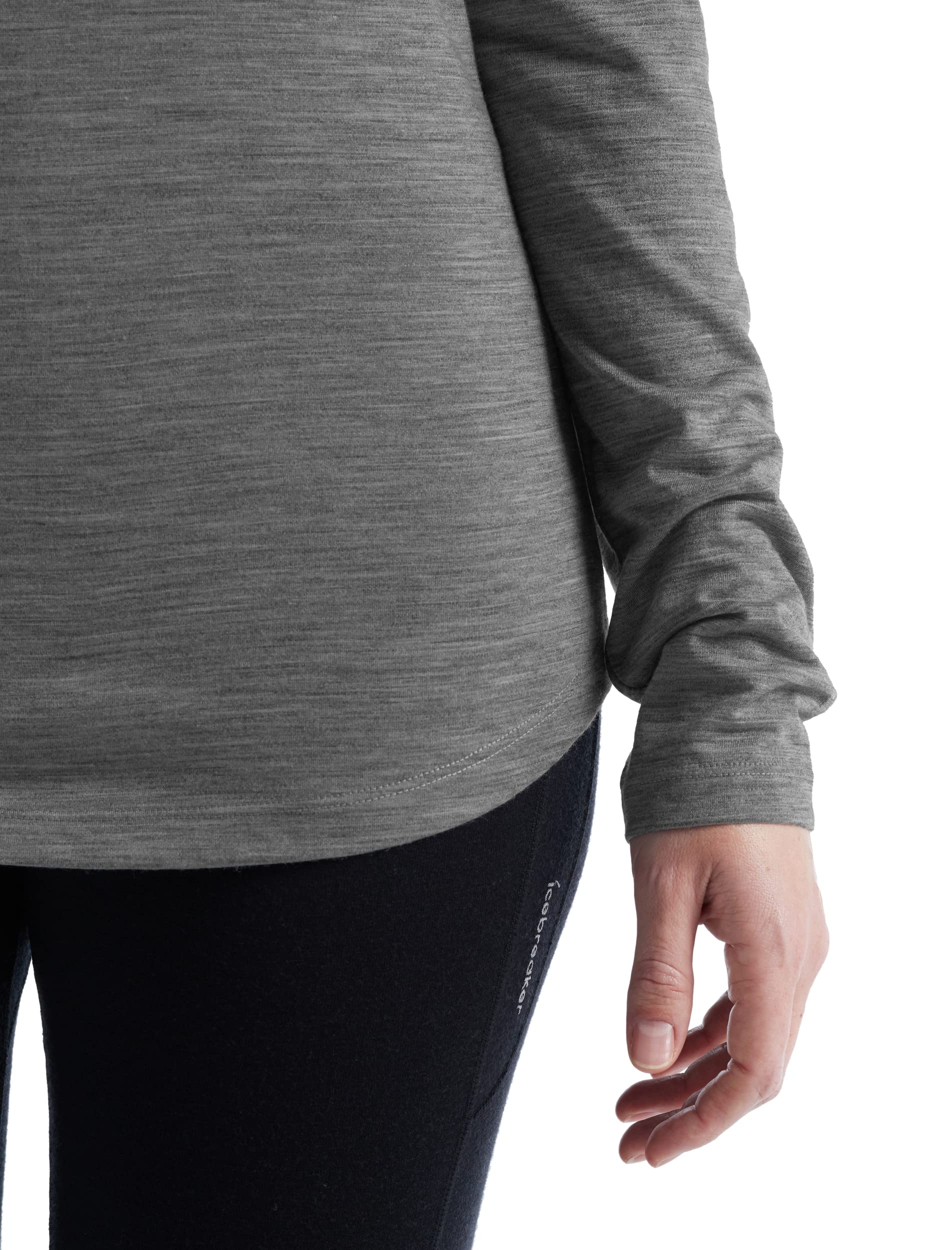 Icebreaker Women's Sphere II Long Sleeve Merino Wool T-Shirt - Breathable, Odor-Resistant & Moisture-Wicking Base Layer for Hiking, Travel & Outdoor Activities