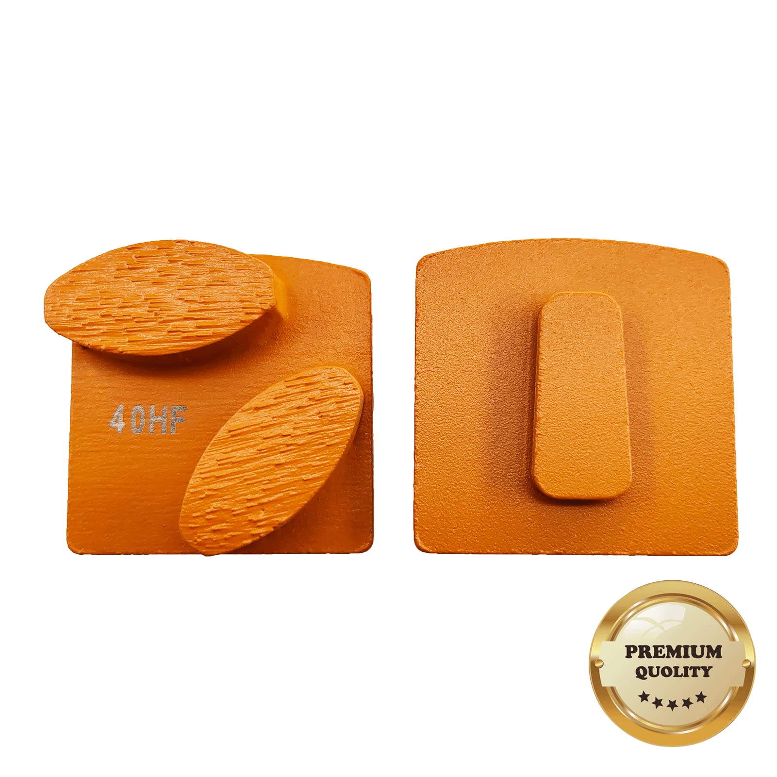 9 Pcs Pro REDICLOCK Diamond Grinding Shoes with Soft Bond for Hard Floors (40 Grit) - Compatible with Husqvarna Floor Grinding Machines - Ideal for Concrete Polishing, Surface Preparation & Floor Restoration Projects