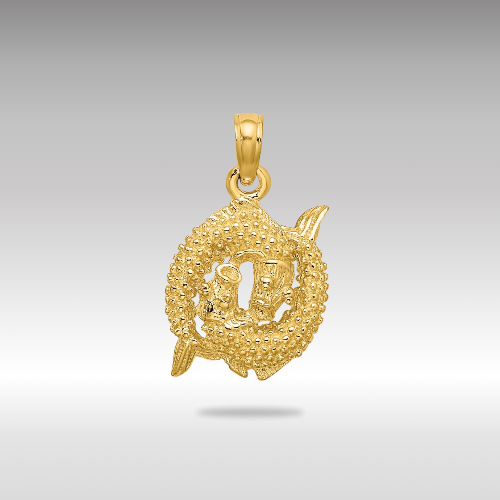 3D Gold Pisces Zodiac Charm - Small Fish Pendant for Necklace, Jewelry Making & DIY Crafts - Perfect for Gifts, Birthdays, and Zodiac-Themed Decor
