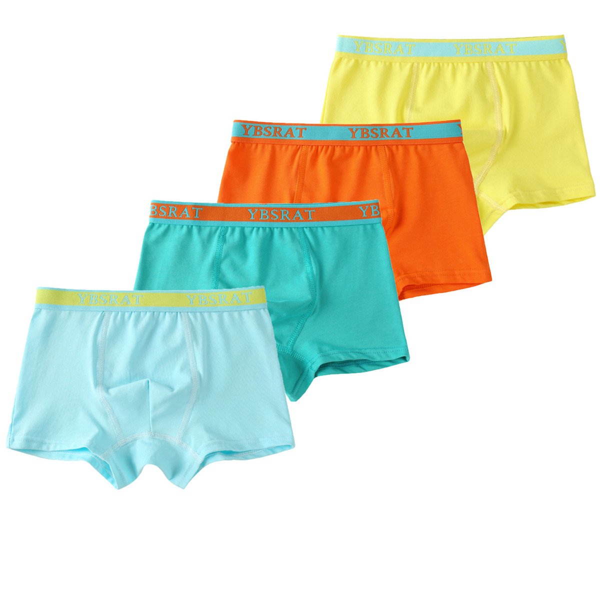 JELEUON 4 Pack Boys' Cartoon Print Cotton Underwear - Soft Breathable Boxer Briefs for Toddlers & Kids (2-7 Years) | Playtime, School & Everyday Wear
