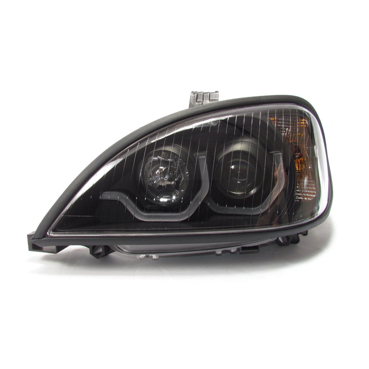 Freightliner Columbia Black Housing Projector Headlights - High Performance LED Headlights for Trucks, Improved Night Visibility & Style Upgrade | Perfect for Long Haul Driving & Off-Road Adventures