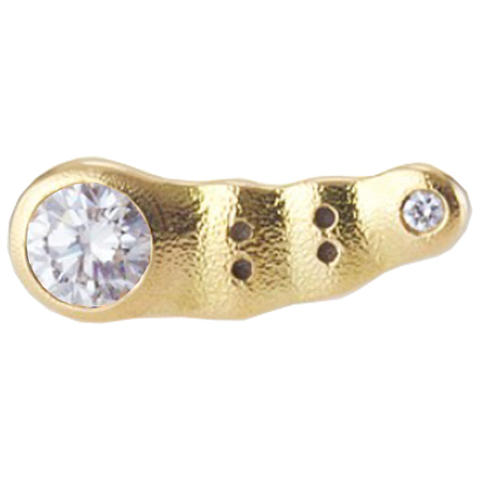 Alex Sepkus Flora Single Earring - 14K Gold Dainty Floral Stud Earrings for Women, Handmade Jewelry Gift - Perfect for Weddings, Date Nights & Special Occasions