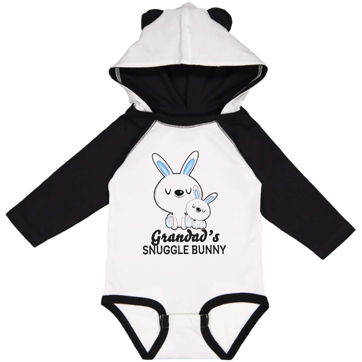 Inktastic Grandad's Snuggle Bunny Easter Baby Bodysuit - Cute Easter Outfit for Infants & Toddlers - Soft Long Sleeve Romper for Family Photos & Holiday Celebrations