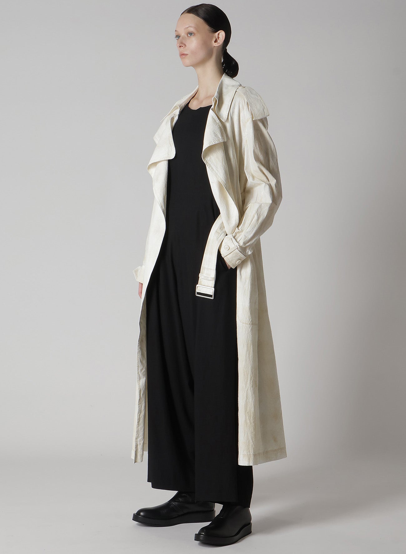 Premium Cotton Linen Trench Coat with Roller Printing - Stylish Waterproof Raincoat for Women & Men | Perfect for Office, Travel & Outdoor Activities