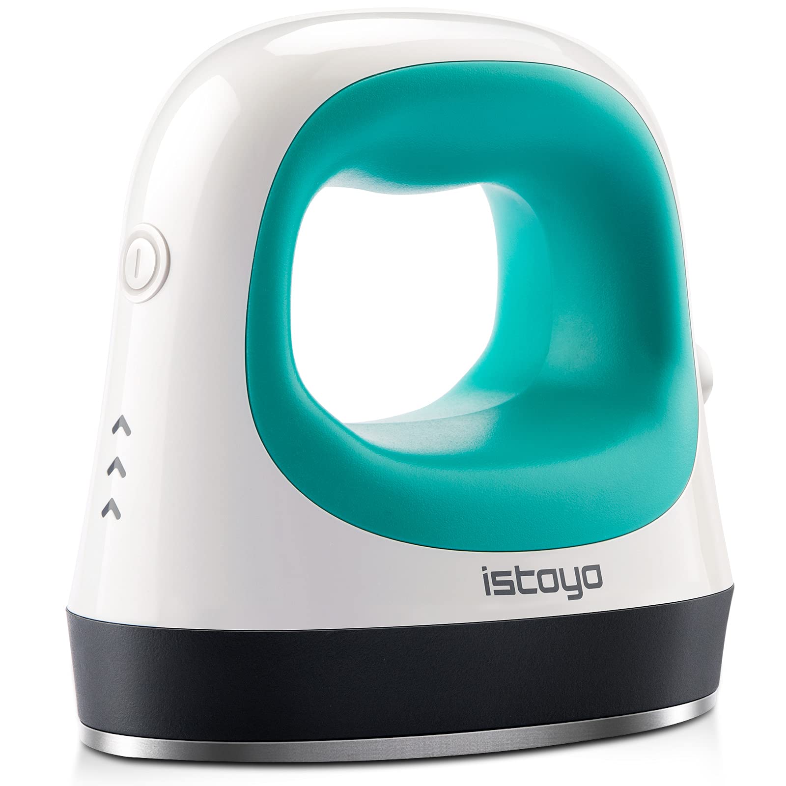 ISTOYO Mini Heat Press Machine for T-Shirts, Hats & Shoes - Compact Heat Transfer Vinyl Iron for DIY Projects, Simple Operation & Ergonomic Design (Blue) - Perfect for Custom Apparel, Home Crafts & Small Business Use