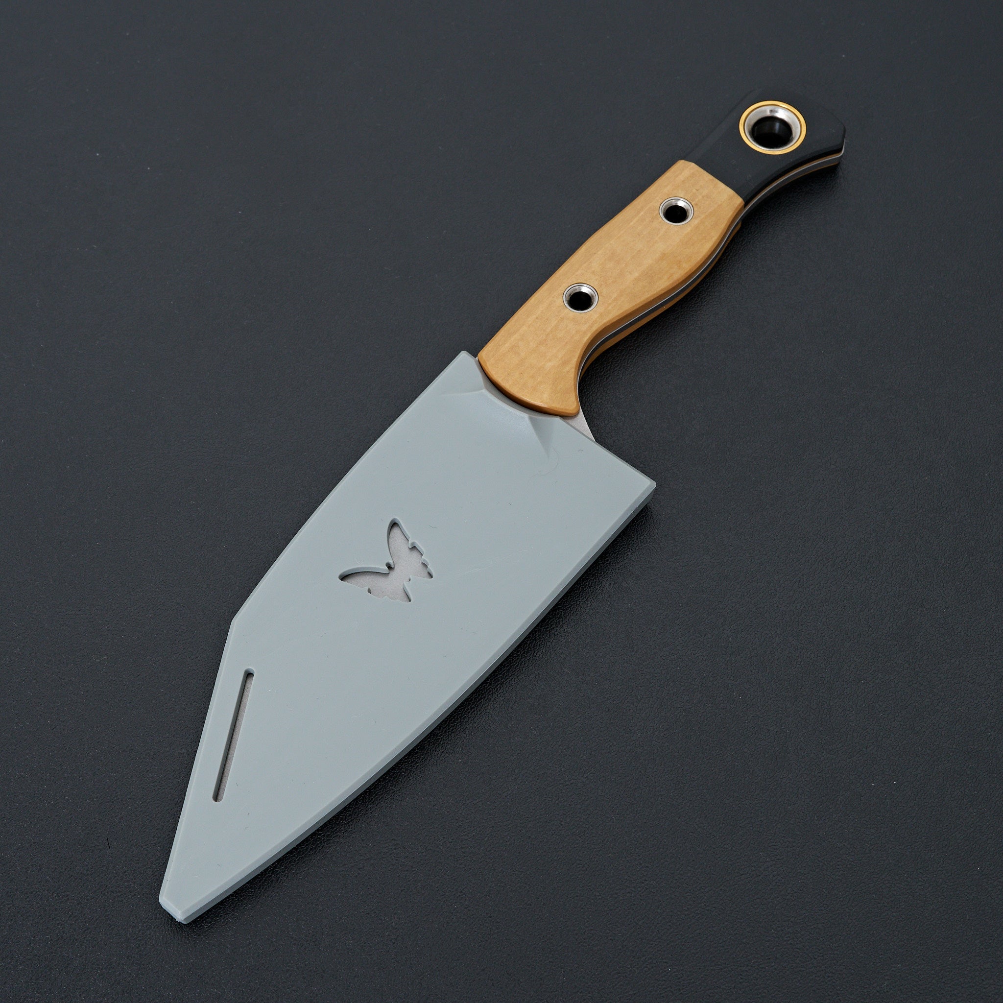 Benchmade Station Kitchen Knife - Premium Maple Valley Richlite & Black G10 Handle - Professional Chef Knife for Cooking, Slicing, and Food Prep - Ideal for Home Kitchens & Culinary Enthusiasts