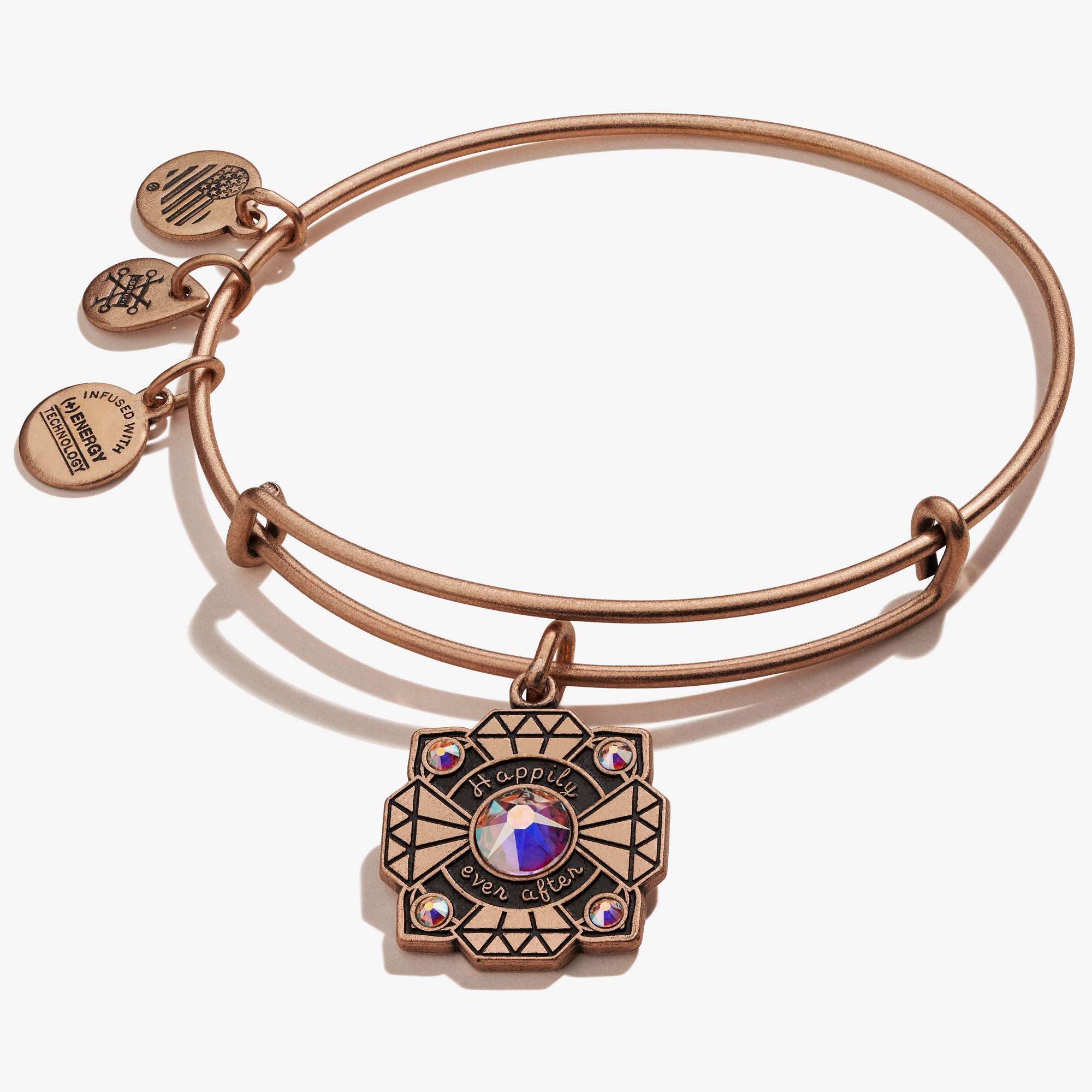 Elegant 'Happily Ever After' Bride Charm Bangle - Perfect for Weddings, Bridal Showers & Anniversary Gifts