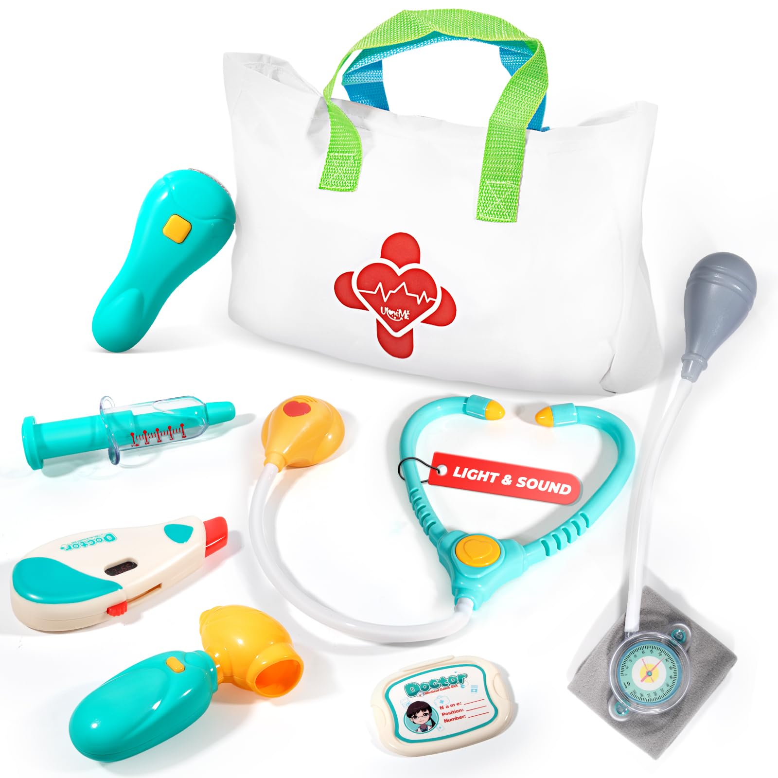 **Best Doctor Kit for Toddlers 3-5 Years - Pretend Play Medical Set with Stethoscope, Blood Pressure Cuff & Carrying Bag - Educational Dress Up Toys for Kids - Perfect for Preschool, Role Play & Birthday Gifts**