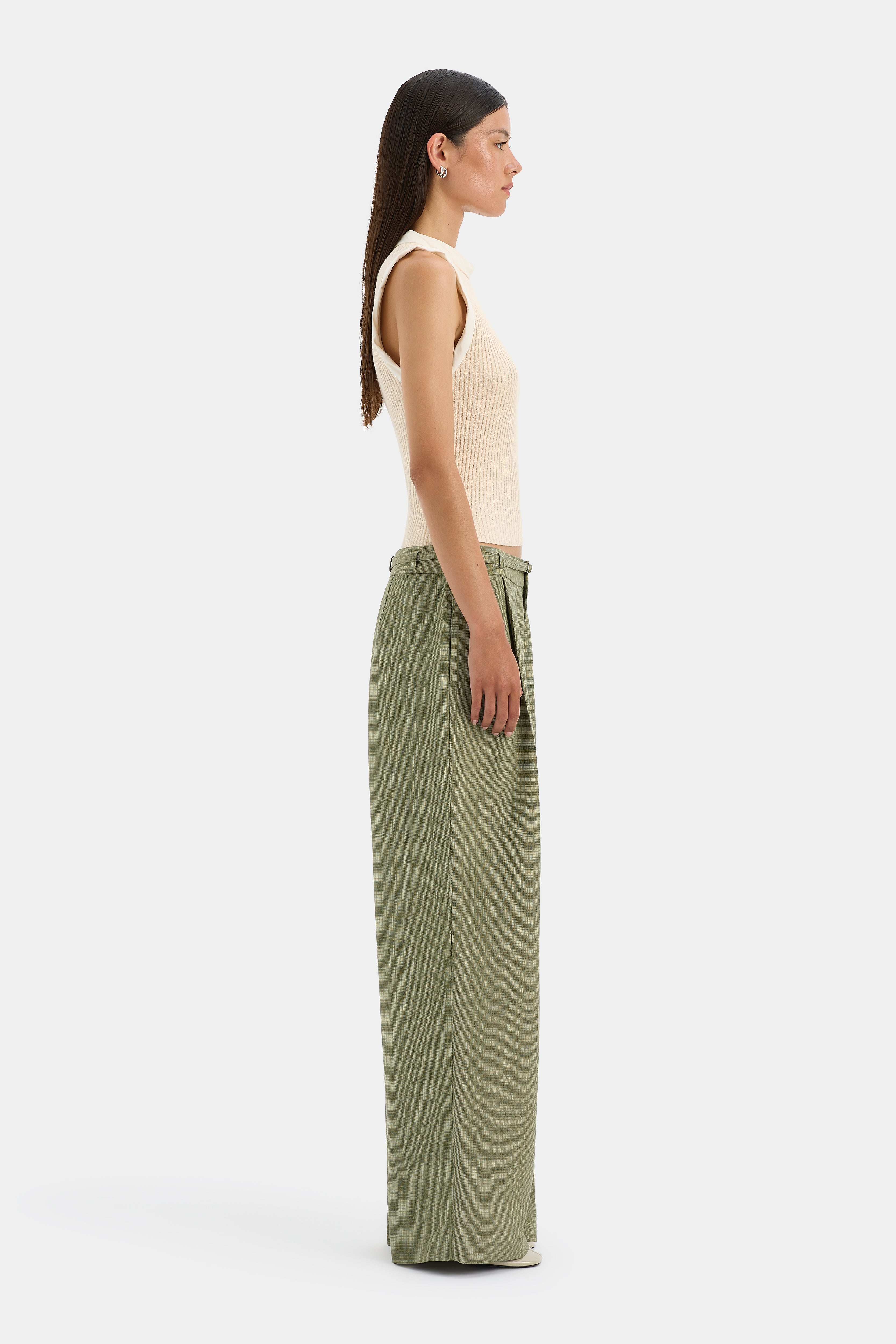 Evanthe High Waisted Belted Trousers for Women - Stylish & Comfortable Office Pants - Perfect for Business Casual & Workwear Outfits