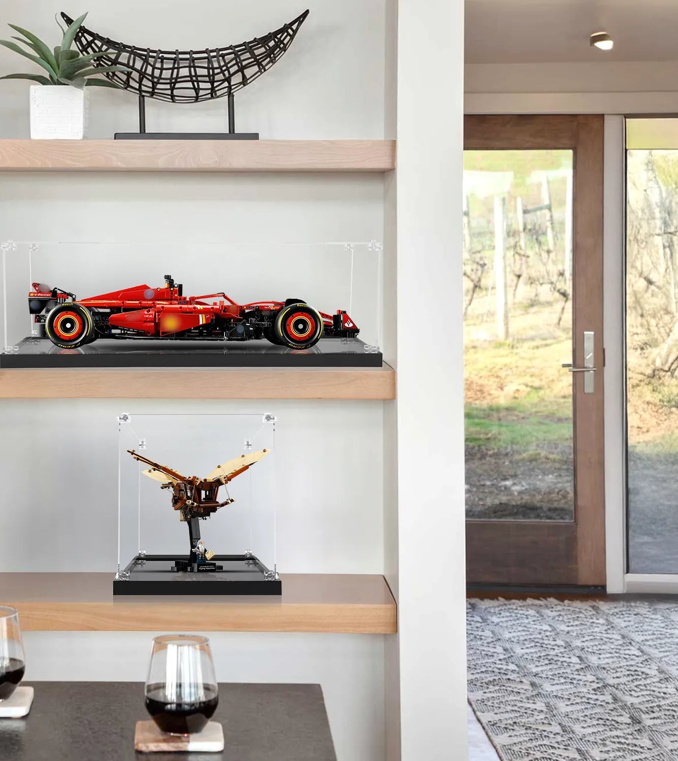LEGO Icons Leonardo da Vinci's Flying Machine 10363 Display Case - Clear Acrylic Showcase for Collectible Building Sets - Perfect for Home Decor, Office Display & Gift Presentation