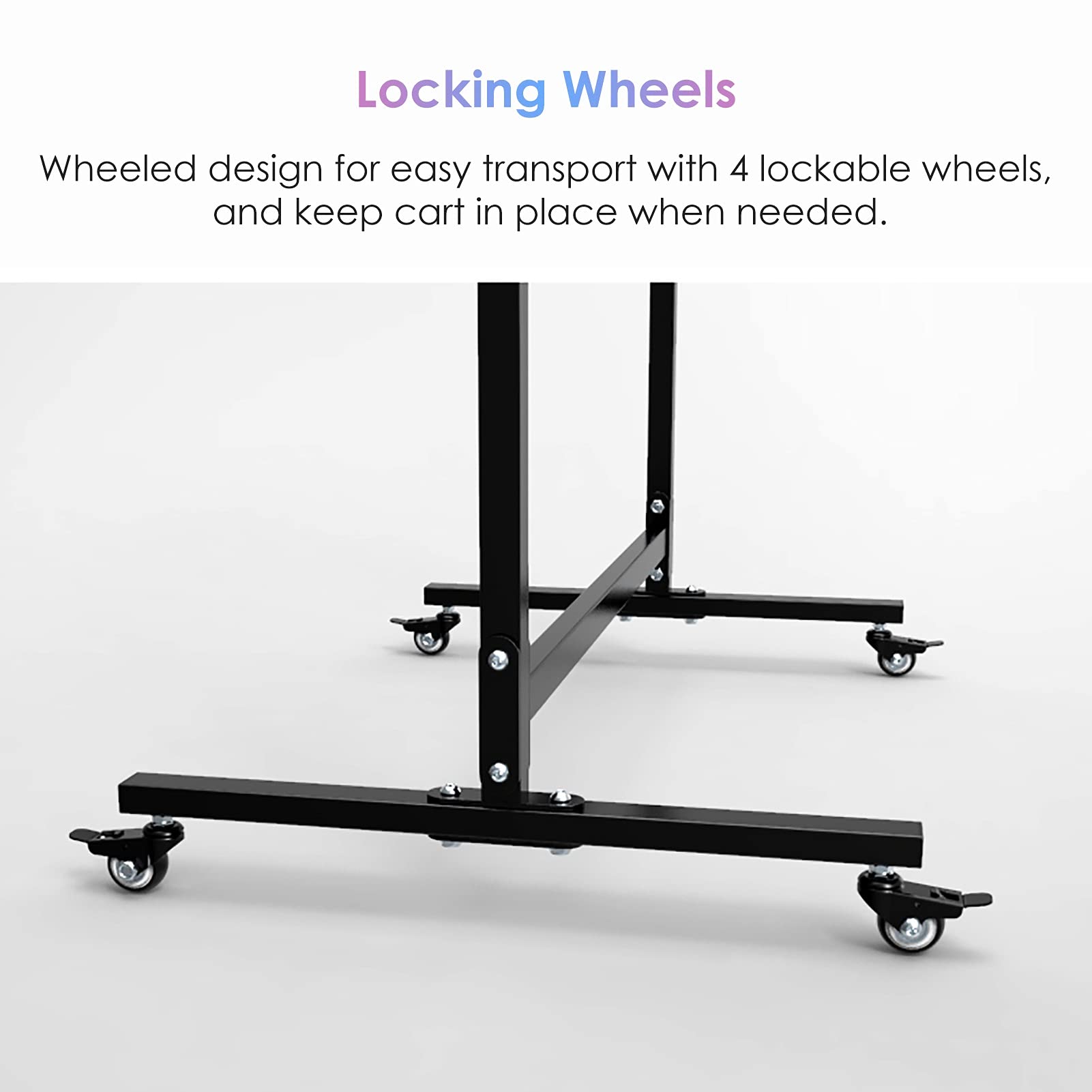 Commercial Yoga Mat Hanger Cart - Holds 40 Mats | Yoga Studio Storage Organizer for Exercise Mats, Foam Rollers & Resistance Bands | Perfect for Gym, Fitness Center & Home Yoga Practice