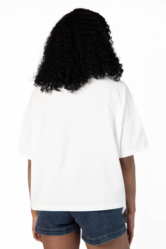 Soft Ivory Knit Pocket T-Shirt for Women - Comfortable Staple Tee for Casual Wear, Layering & Everyday Outfits