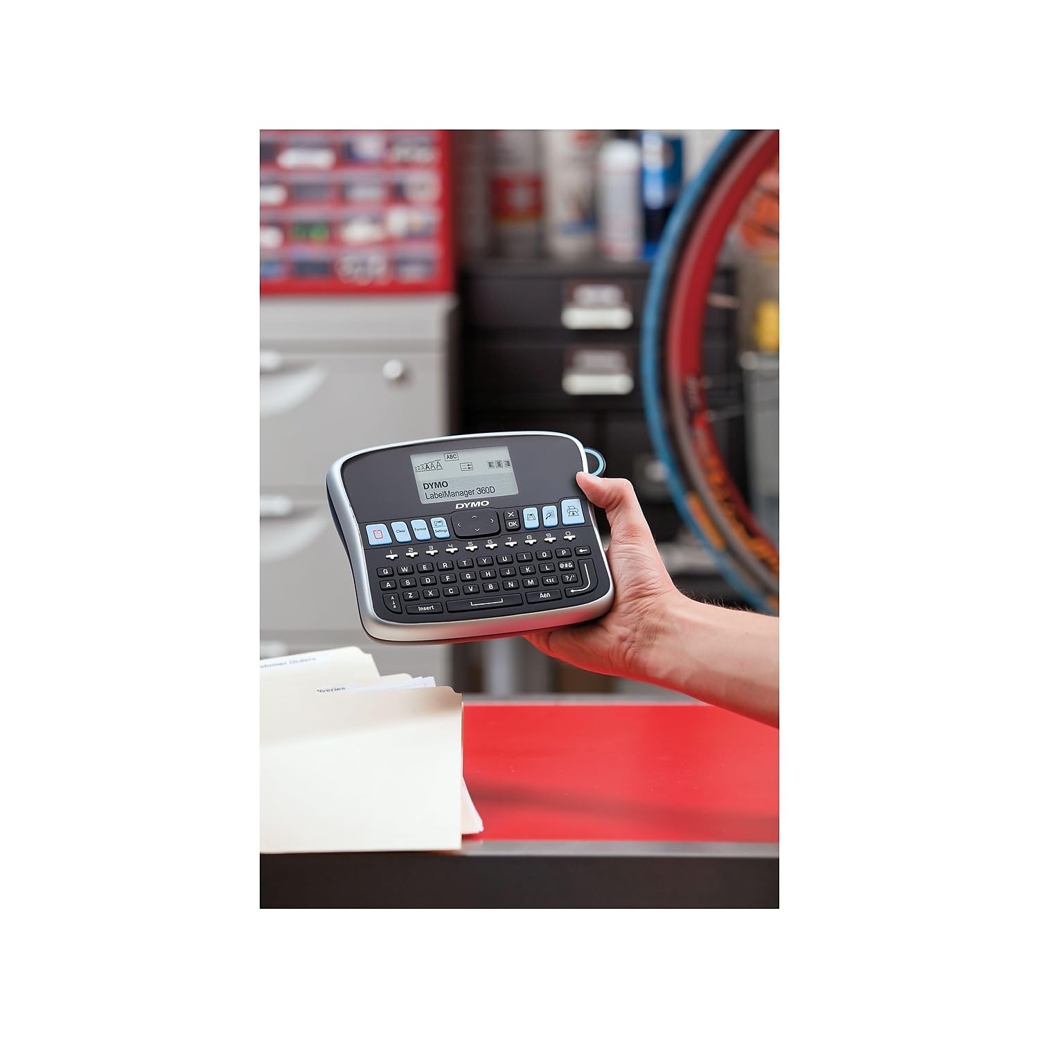 DYMO DYM1754488 LabelManager LM360D Label Maker - Portable Label Printer for Home, Office & Organization | Create Custom Labels for Storage, Files & Shipping