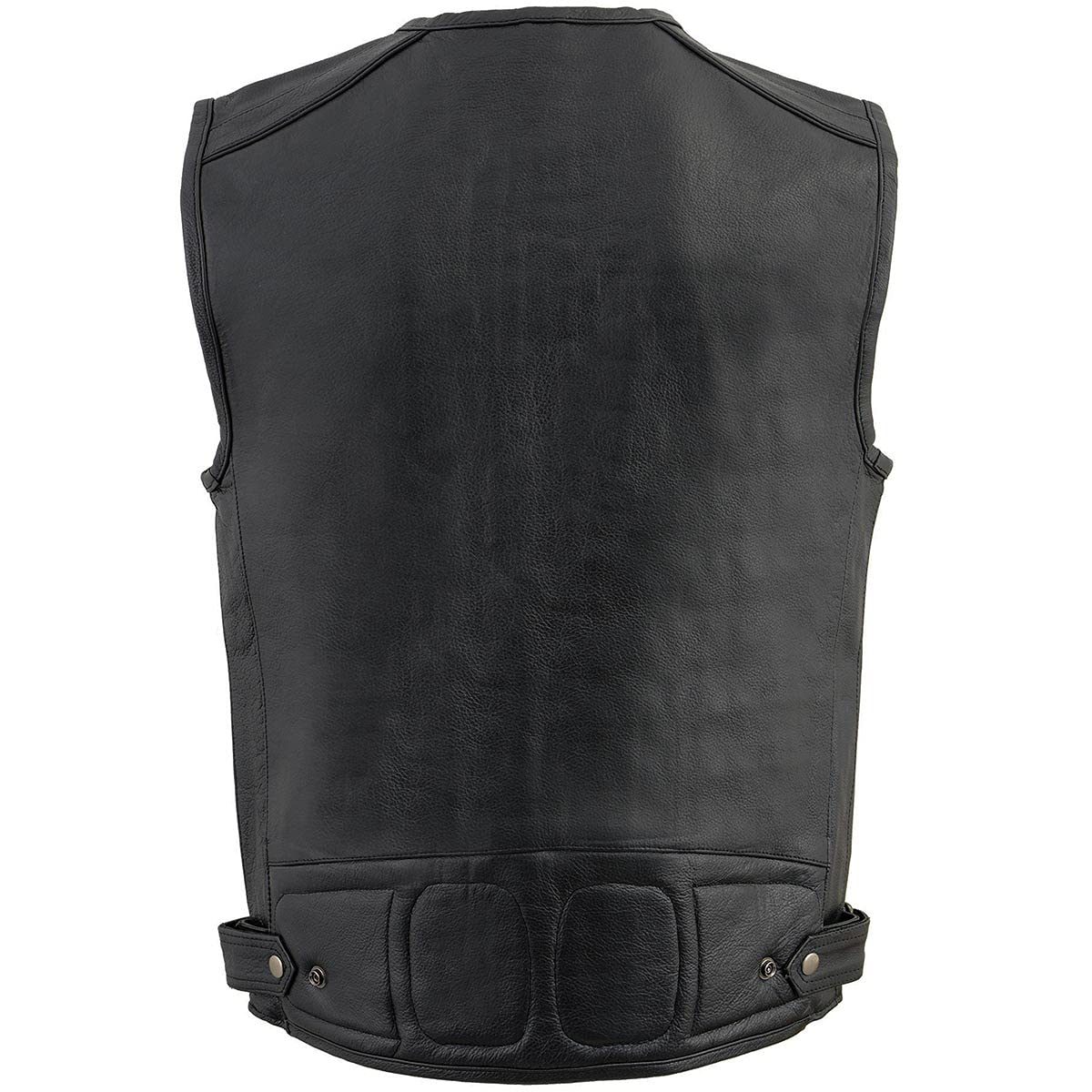 Milwaukee Leather MLM3580 Men's Black Super Utility Multi-Pocket Motorcycle Vest - Durable Biker Vest for Riding, Travel & Outdoor Adventures