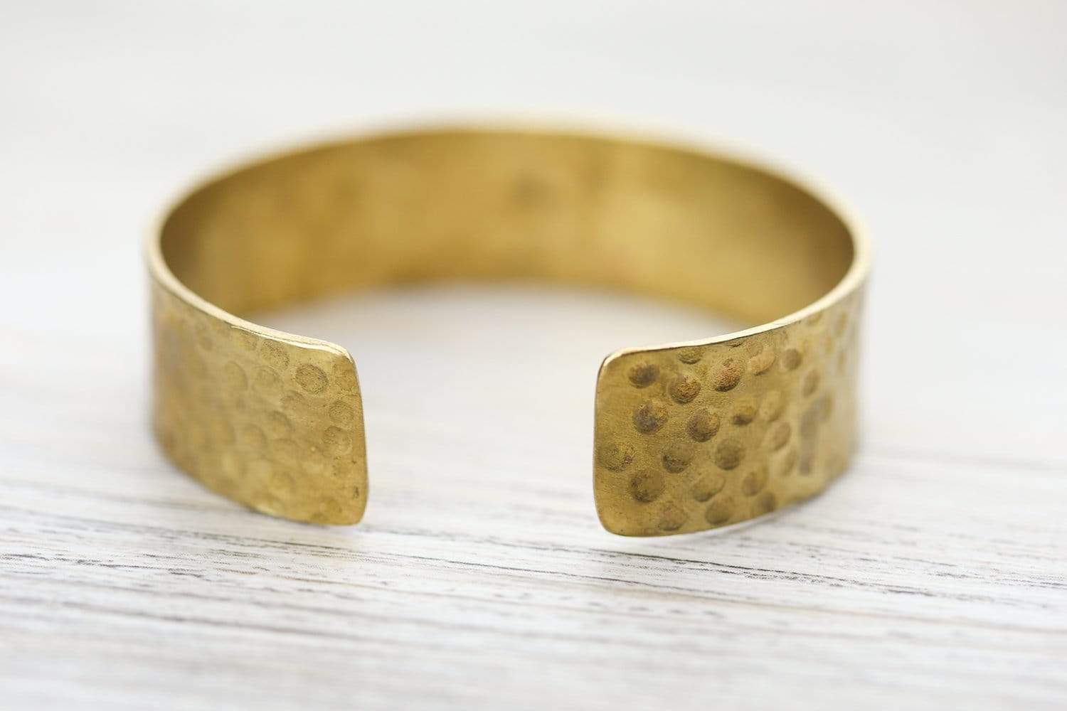 Handmade Hammered Cuff Bracelet for Women - Boho Chic Adjustable Bangle - Perfect for Casual Wear, Parties & Gift Giving