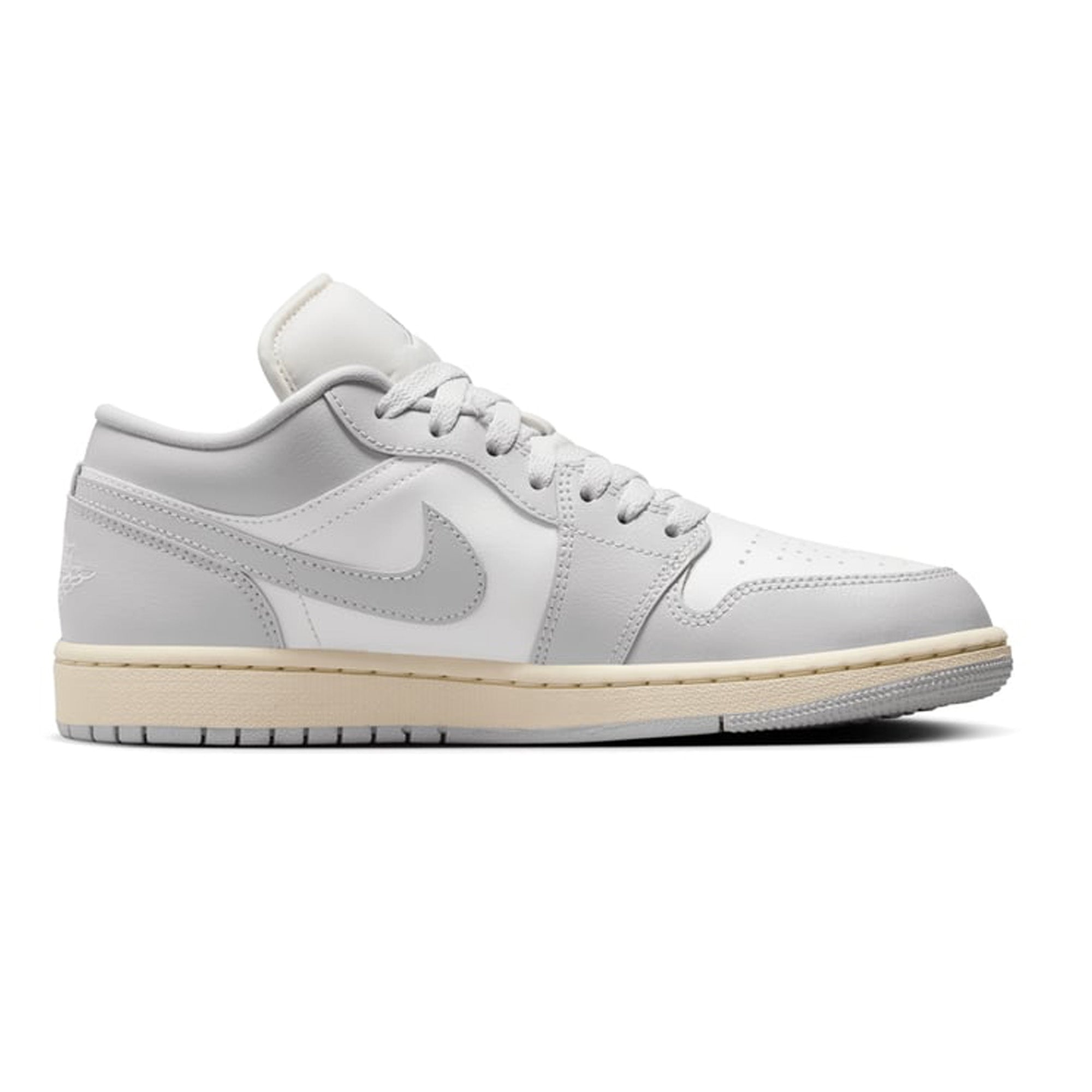 Air Jordan 1 Low 'Coconut Milk Neutral Grey' Women's Sneakers 2024 - Retro Basketball Shoes for Women, Casual Streetwear Fashion & Gym Workouts
