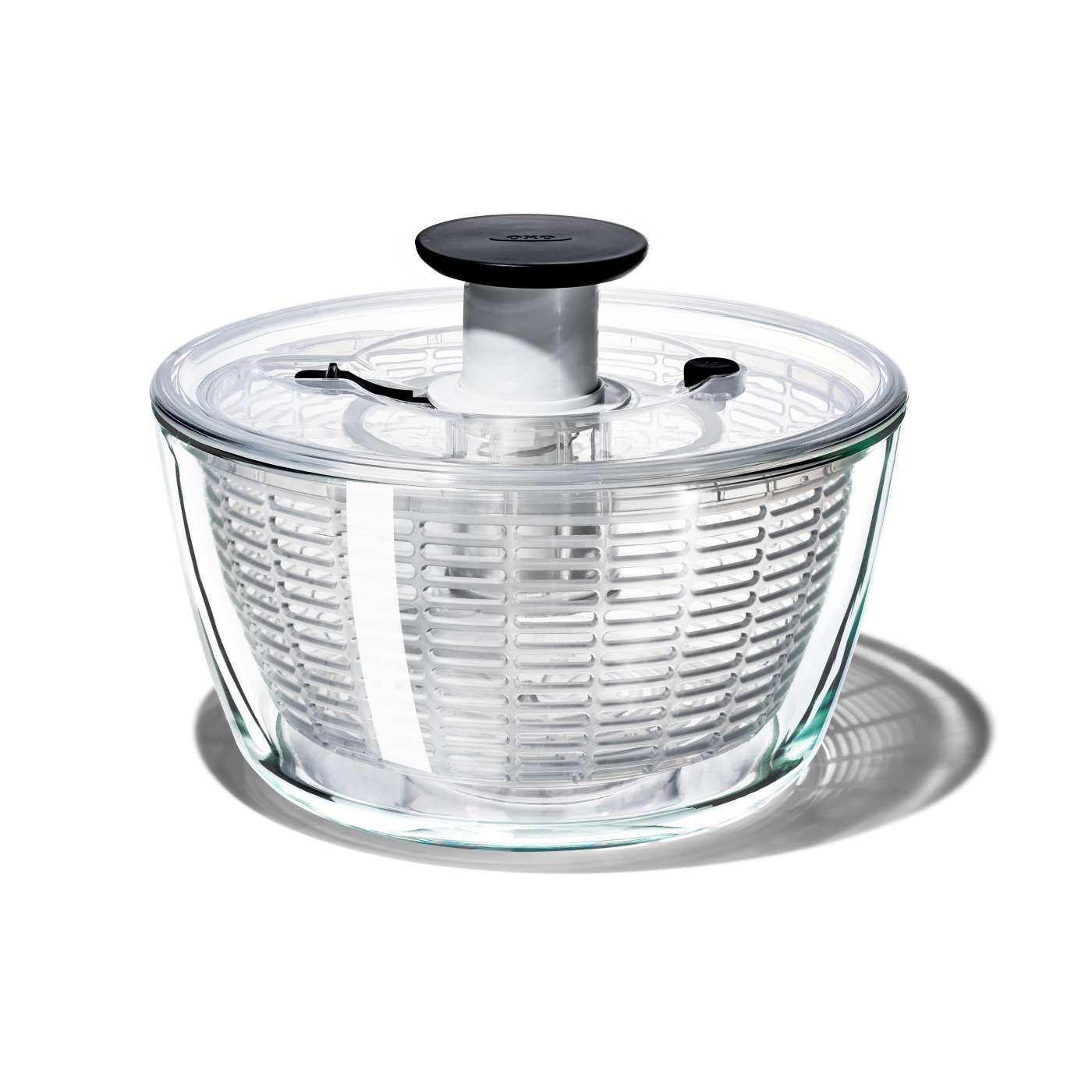 Premium Glass Salad Spinner - Large BPA-Free Kitchen Tool for Washing, Drying Greens & Herbs - Perfect for Fresh Salads, Meal Prep & Healthy Eating