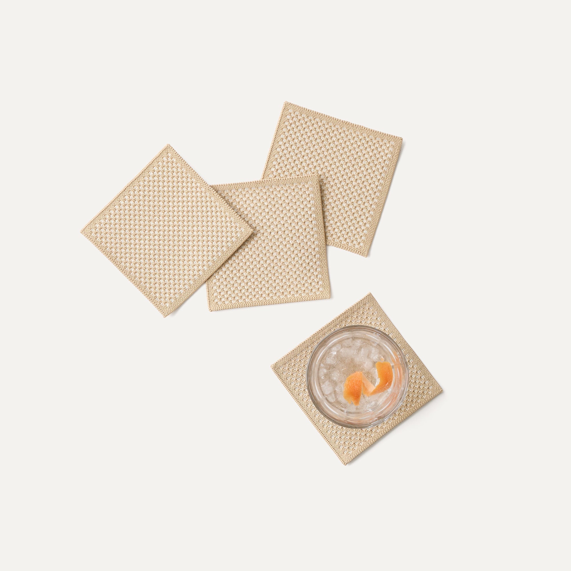 Premium Cork Coasters Set of 4 - Absorbent Drink Coasters for Coffee, Wine & Beer - Protect Tables from Stains & Heat - Perfect for Home, Office & Bar Use