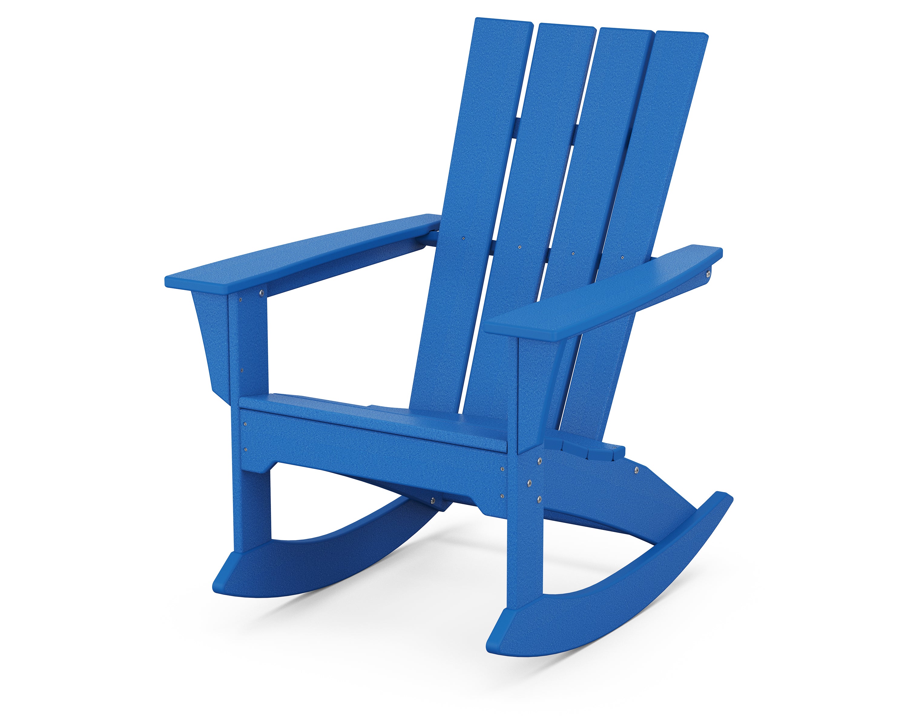 POLYWOOD Quattro Adirondack Rocking Chair - All-Weather Outdoor Rocking Chair for Patio, Garden & Poolside - Durable HDPE Material - Comfortable & Stylish Design