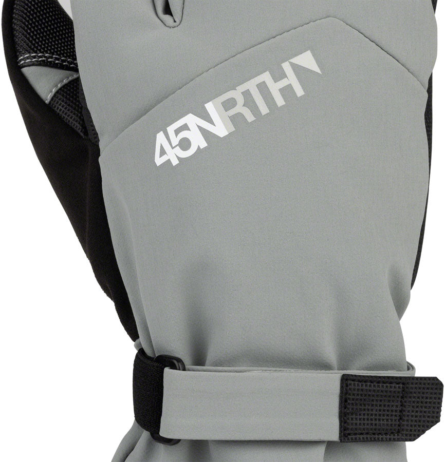 45NRTH 2024 Sturmfist 3 Gloves - Lobster Style Winter Gloves for Extreme Cold Weather, Waterproof & Windproof, Glacial Grey, Large - Ideal for Snowboarding, Skiing & Outdoor Winter Activities