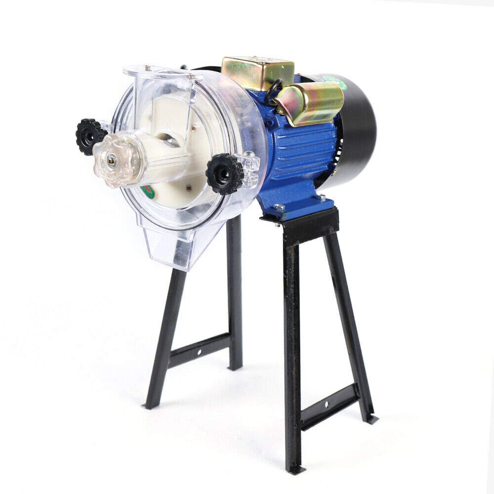 2200W Electric Grain Mill Grinder - High Capacity 120 lbs/h Wet & Dry Grain Grinder for Rice, Corn, Coffee, Wheat - Commercial Flour Mill & Pellet Maker with Funnel - Perfect for Home Baking, Coffee Shops & Farm Animal Feed Preparation