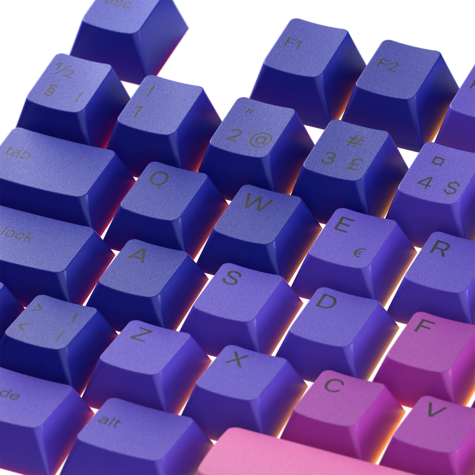 Nebula Nordic Keycaps for Mechanical Keyboards - Customizable RGB Backlit Gaming & Typing Experience