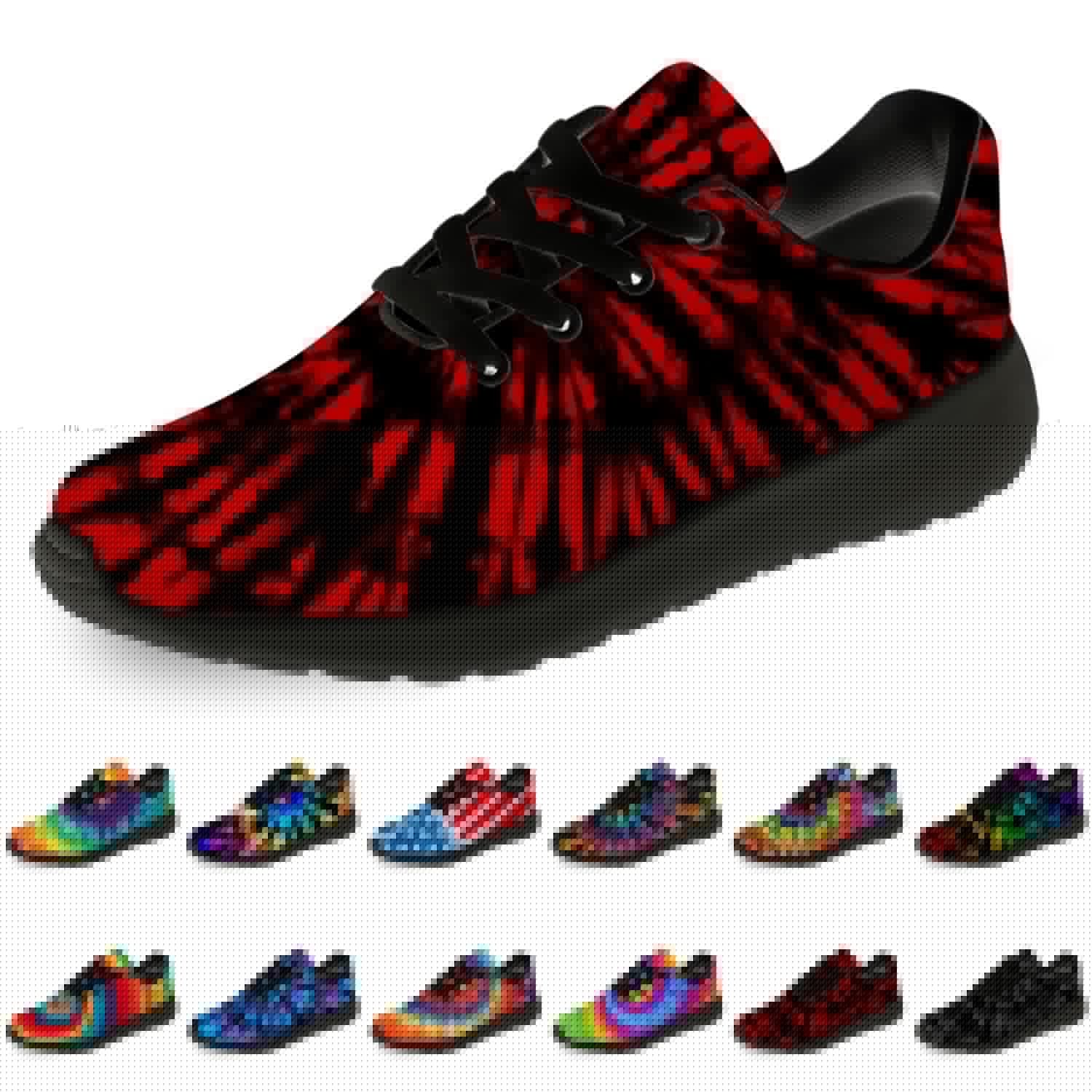 Horethy Tie Dye Running Shoes for Women & Men - Comfortable Walking Tennis Sneakers for Jogging, Sports & Casual Wear - Perfect Gift for Athletes & Fitness Lovers (Ideal for Gym, Workouts & Outdoor Activities)