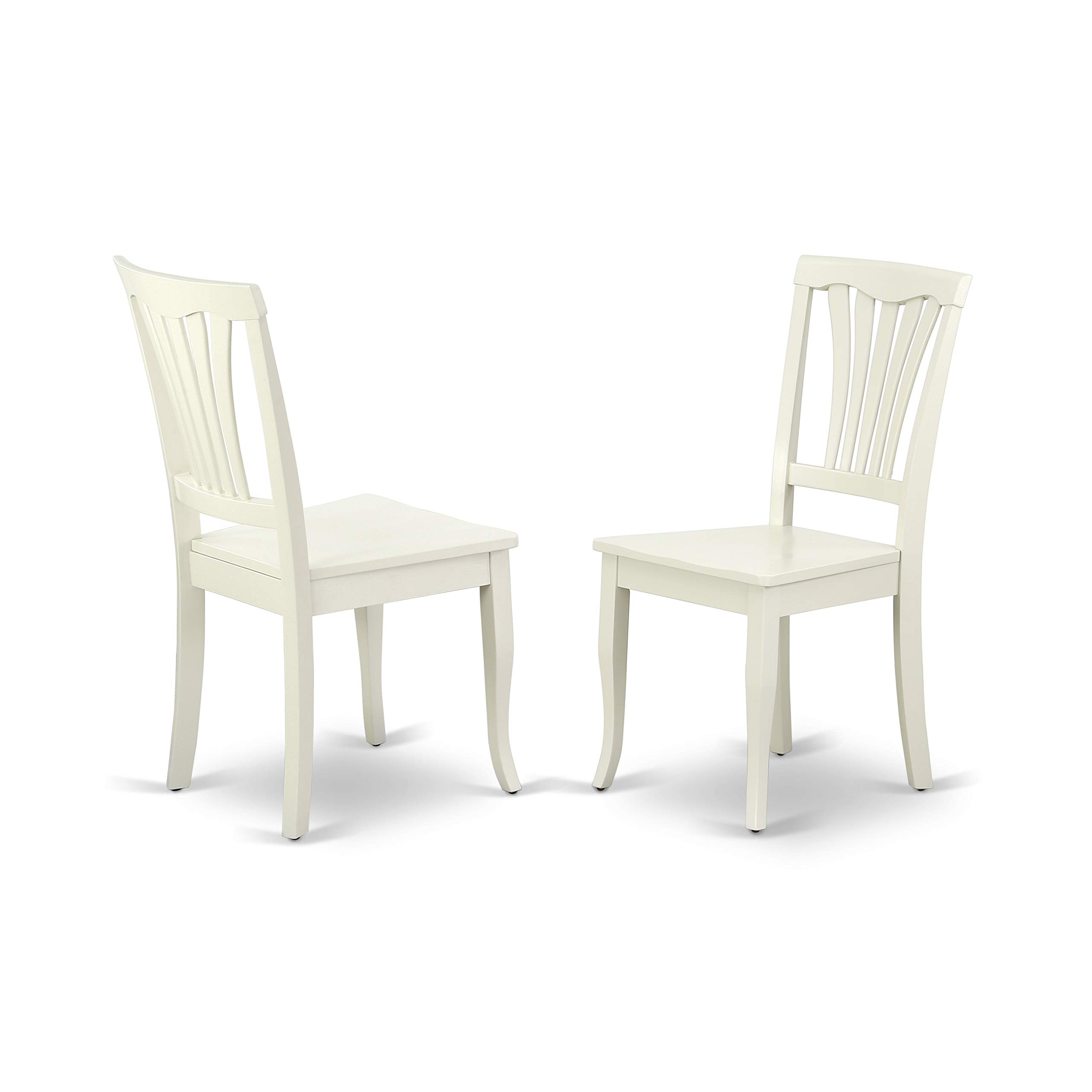 East West Furniture 5-Piece Dinette Set for 4 - Oval Dining Table with Butterfly Leaf & 4 Kitchen Chairs, 40x76 Inch, Linen White - Perfect for Small Kitchens, Breakfast Nooks & Compact Dining Spaces