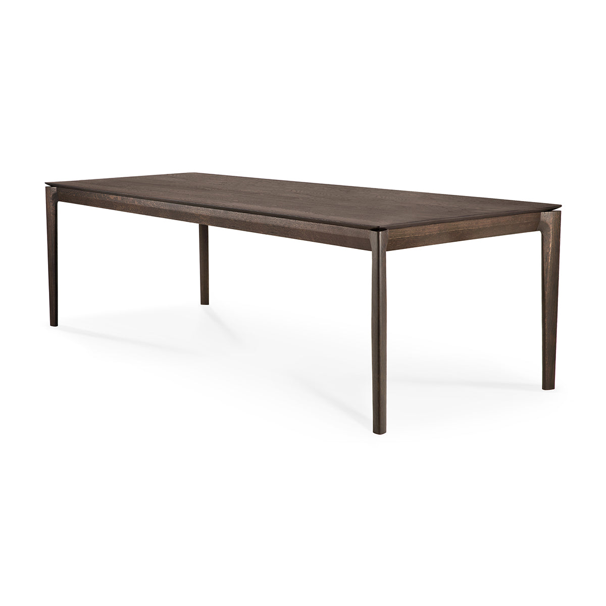 Bok Solid Wood Dining Table - 200cm Brown Oak Finish | Perfect for Family Dinners & Entertaining Guests