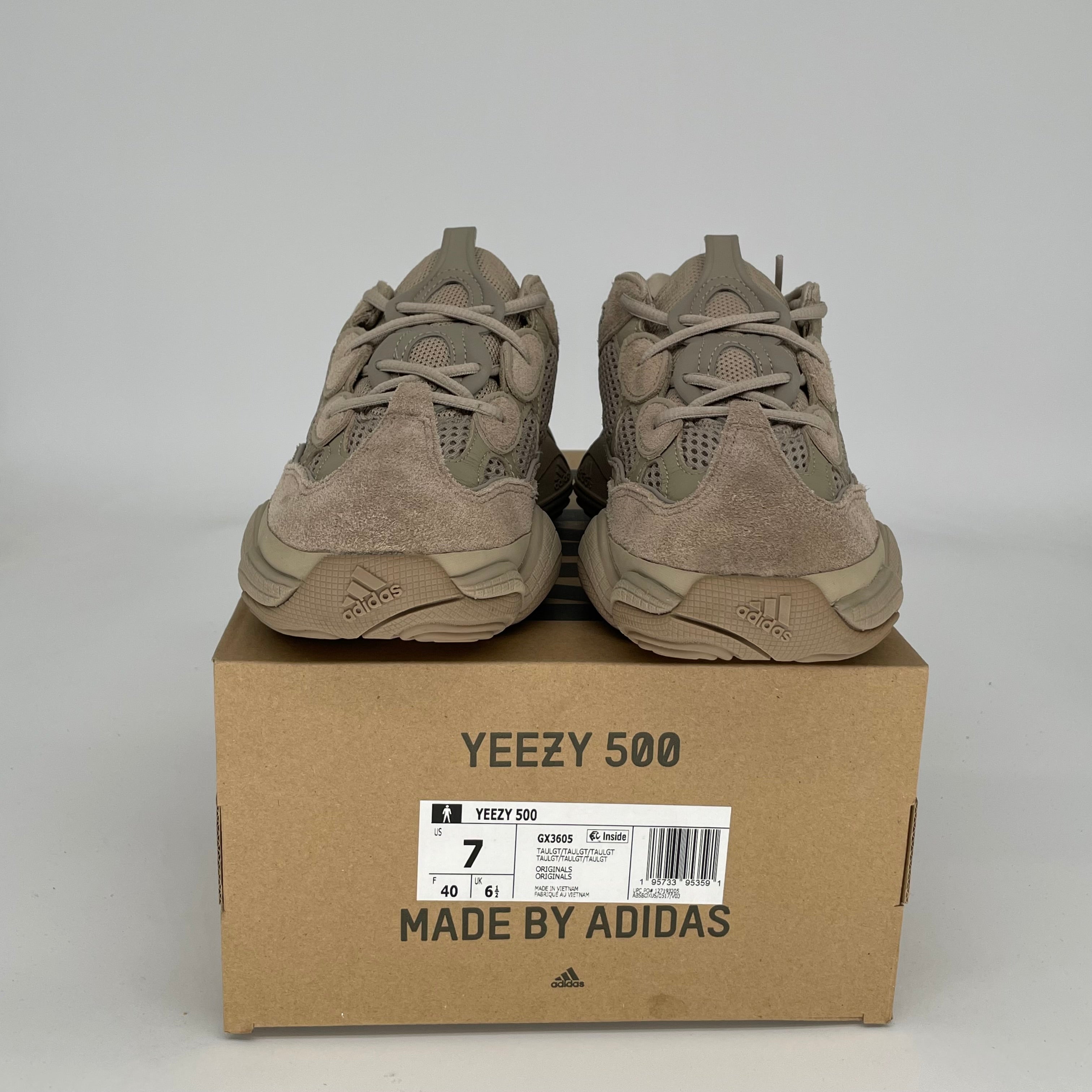 Adidas Yeezy 500 Taupe Light Men's Sneakers - Size 7 (GX3605) | Comfortable Running Shoes for Gym, Workout & Casual Wear