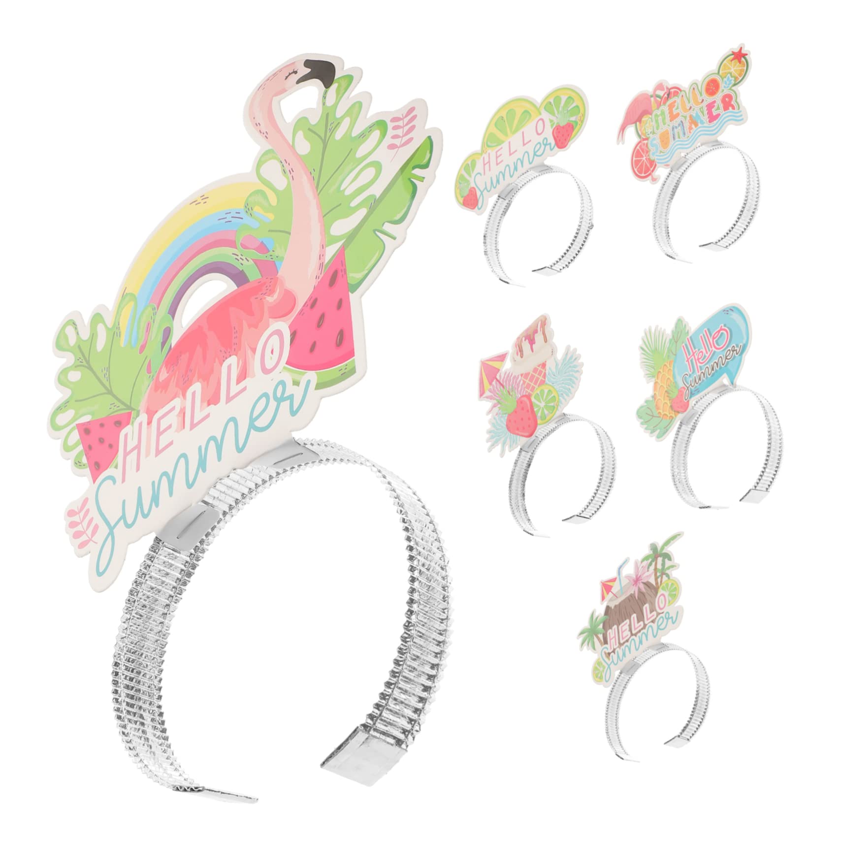 ABOOFAN 12 Pack Hawaiian Headbands for Kids & Adults - Tropical Summer Party Hair Accessories for Women, Girls, Luau Decorations - Perfect for Beach Parties, Luaus, Vacations & Hawaiian Themed Events