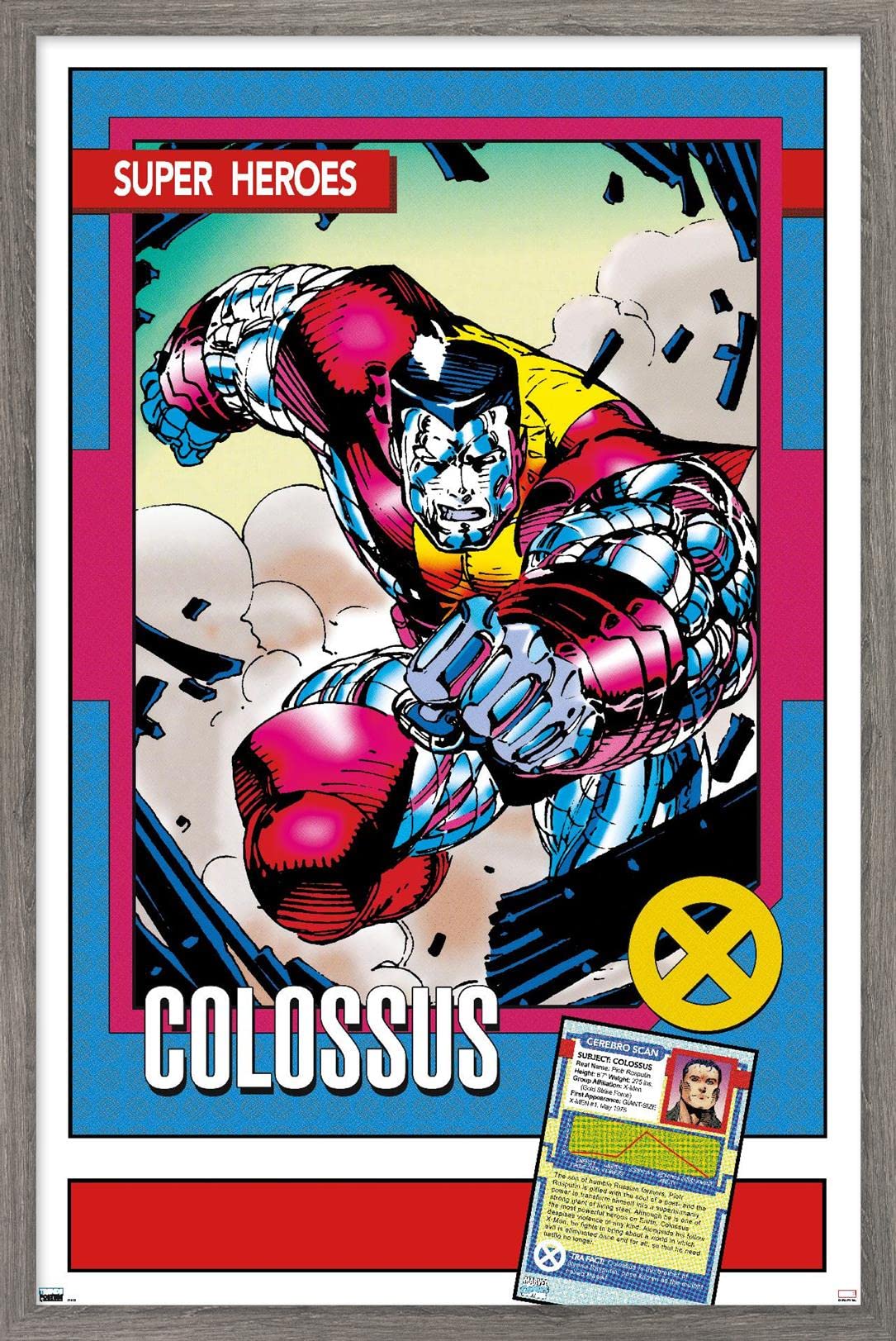 Trends International Marvel Trading Cards - Colossus Wall Poster, 14.725
