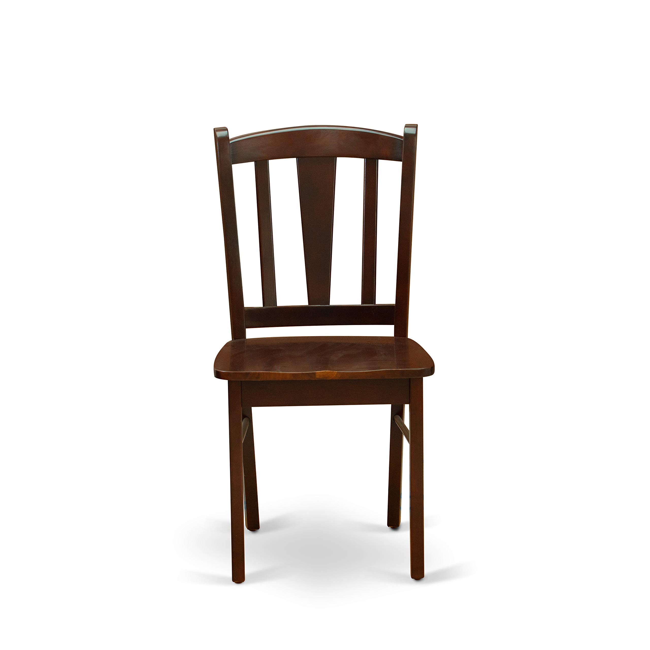 East West Furniture 3-Piece Mahogany Dining Set with Drop-Leaf Table & 2 Chairs - 30x48 Inch Kitchen Table for Small Spaces - Perfect for Breakfast Nook, Apartment Dining, and Compact Homes