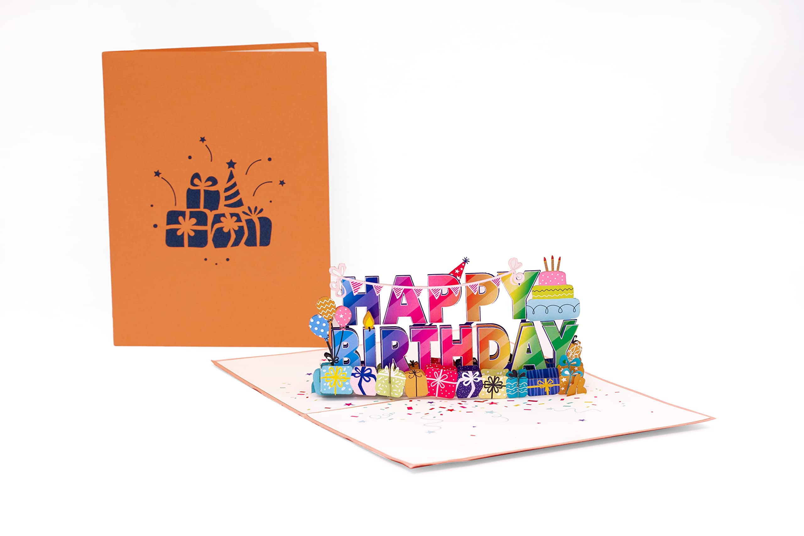 3D Happy Birthday Pop Up Card with Envelope - Deluxe Greeting Card for Women & Men - Birthday Card for Her, Him, Grandma (Feliz Cumpleaños Abuela) - Perfect for Birthdays, Anniversaries & Special Occasions