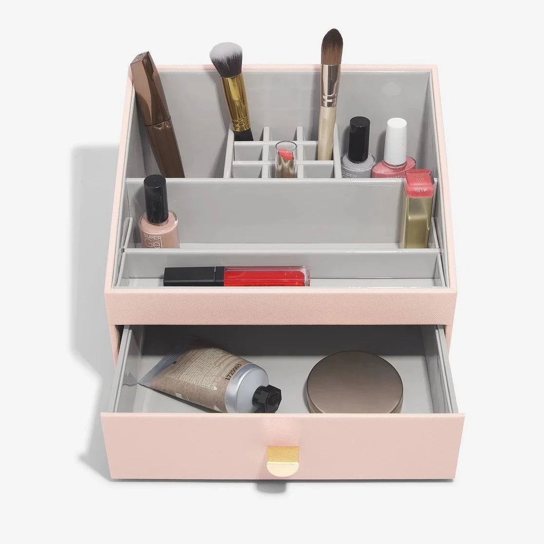 Classic Makeup Organizer Blush Palette - Perfect for Travel, Home Vanity & Professional Makeup Artists | Portable & Stylish Cosmetic Storage Solution