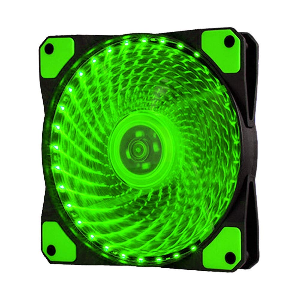 LINASHI 12cm RGB PC Cooling Fan with 33 LEDs - Ultra Quiet Computer Case Fan for Optimal Cooling | Perfect for Gaming PCs, Workstations & Home Office Setups