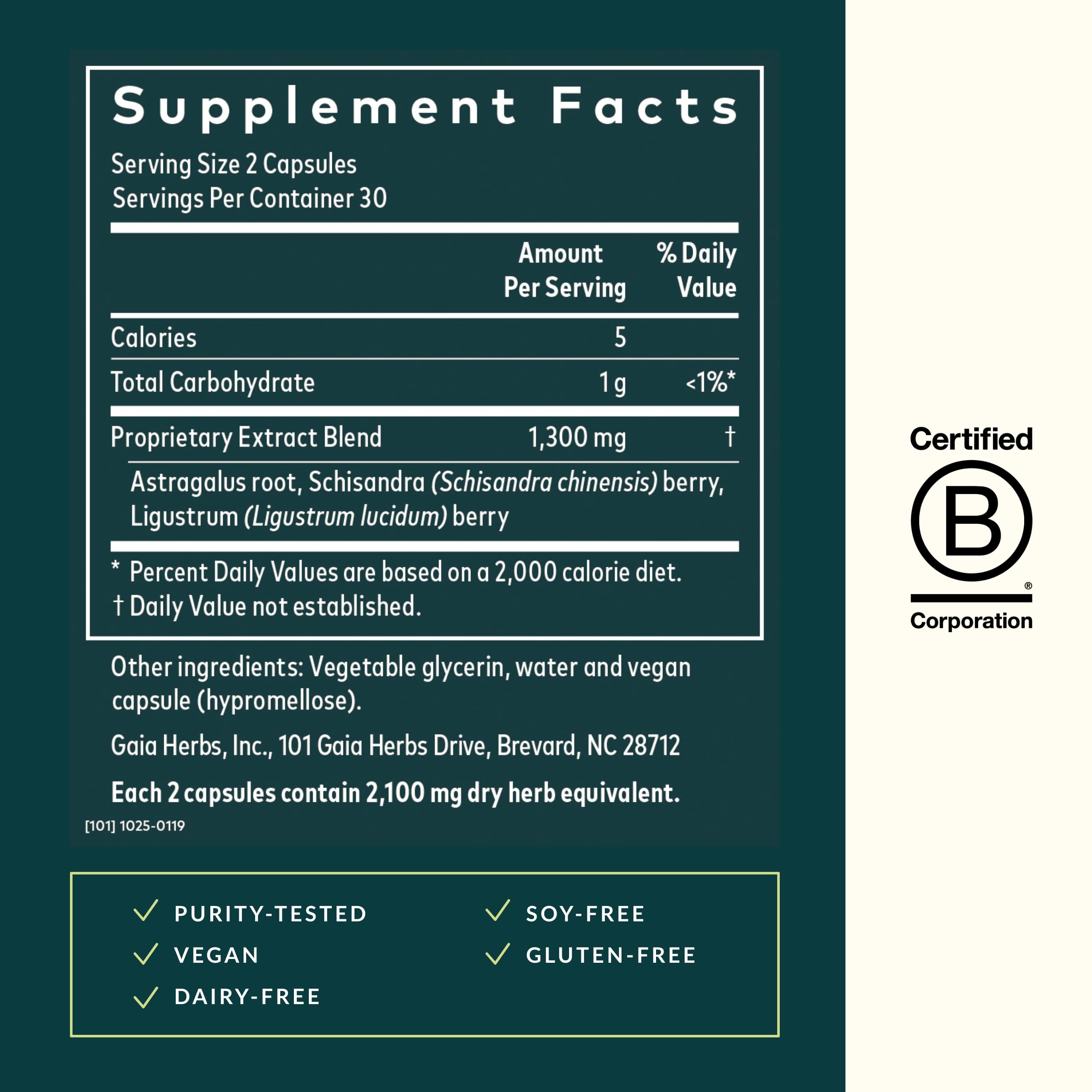Gaia Herbs Astragalus Supreme - Immune & Antioxidant Support Supplement with Astragalus Root, Schisandra Berry, Ligustrum - 60 Vegan Liquid Phyto-Capsules (15-Day Supply) - Boost Energy & Vitality for Active Lifestyles