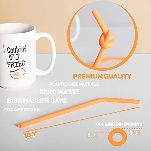 15 Reusable Silicone Straws for 30oz & 20oz Tumblers - Flexible, BPA-Free Drinking Straws with 2 Cleaning Brushes | No Rubber Taste | Perfect for Yeti, Hydro Flask & Stanley Cups | Great for Home, Office, Travel & Outdoor Activities