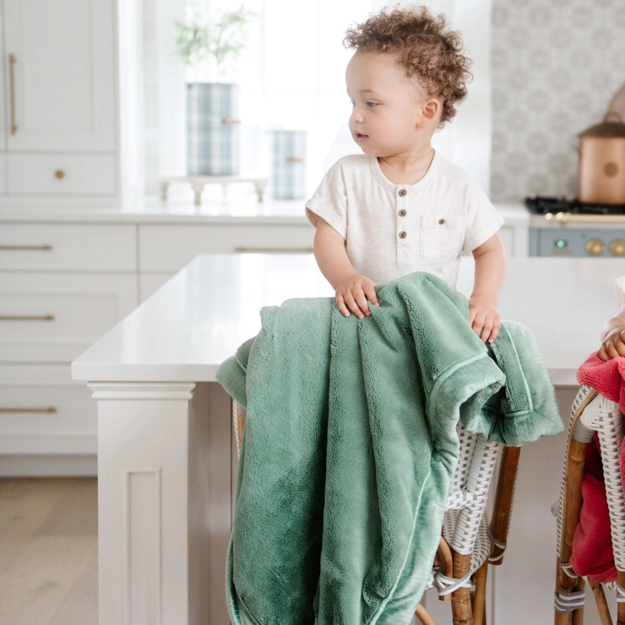 Lush Soft Seagrass Receiving Blankets for Babies - Cozy Swaddle Blankets for Newborns, Infants & Toddlers - Perfect for Nursery, Stroller, Car Seat & Bedtime