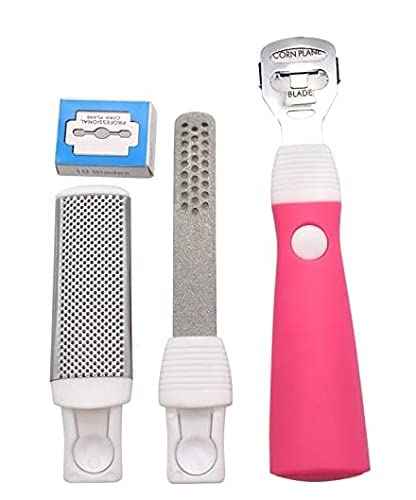 Professional Foot Callus Remover & Pedicure Tool - Red Square Foot File for Dead Skin, Corn & Cuticle Care - Exfoliating Hard Skin Scraper for Spa & Home Pedicure - Perfect for Dry Cracked Heels & Smooth Feet